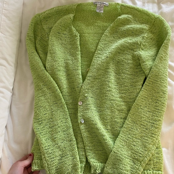 Vintage Green Button Down Cardigan - Picture 1 of 4